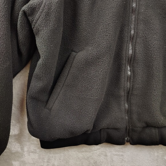 Honda Men's Fleece Mechanic Jacket Motor Sport Black XL Vintage - Picture 5 of 9